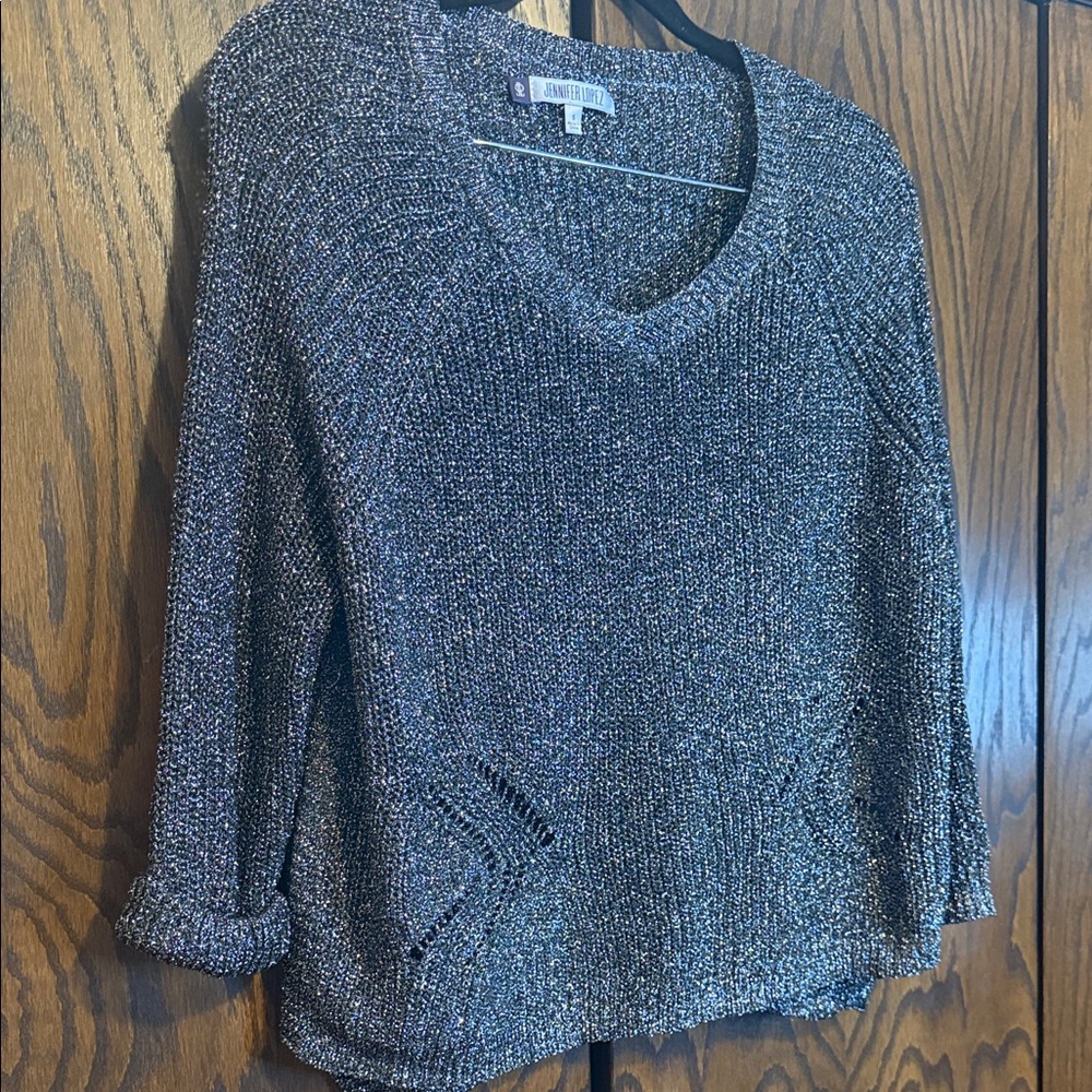 Jennifer lopez Women's Gray Sweater